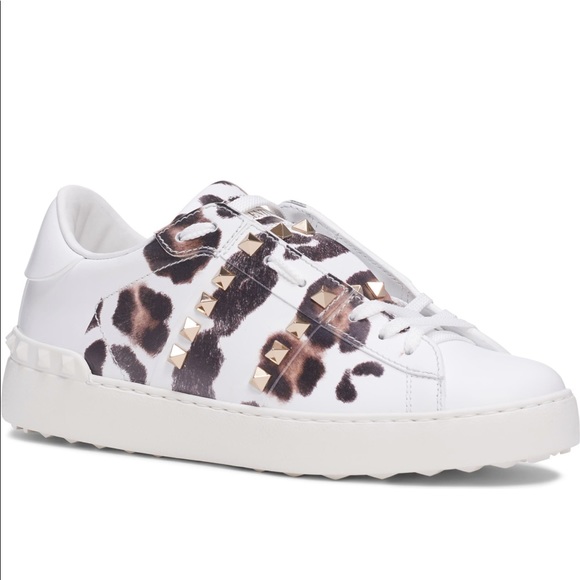 valentino leopard sneakers